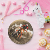 Motocross Rider Papieren Bordje (Feest)