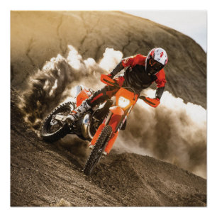 Motocross Rider Perfect Poster