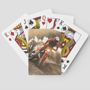 Motocross Rider Pokerkaarten