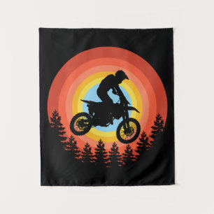 MOTOCROSS RIDER SUNSET WANDKLEED
