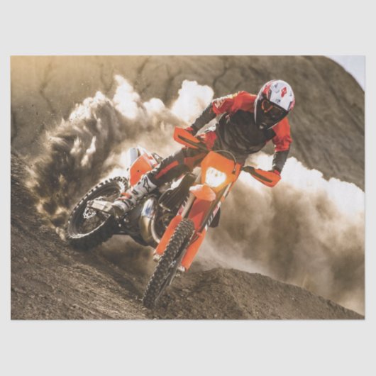 Motocross Rider Tissuepapier (Voorkant)