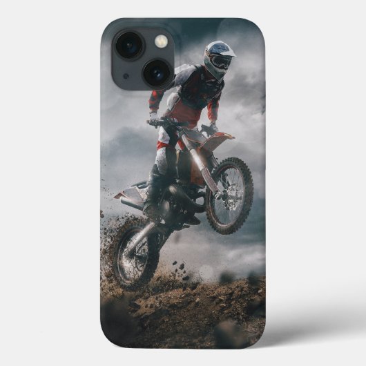Motocross rijder Case-Mate iPhone case (Achterkant)