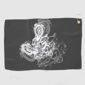 motocross rijder golfhanddoek (Horizontaal)