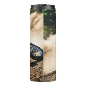 Motocross rijder gooit kussen thermosbeker (Achterkant)