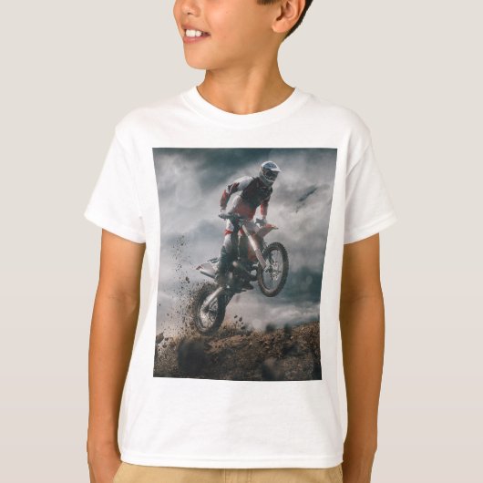 Motocross rijder t-shirt (Voorkant)