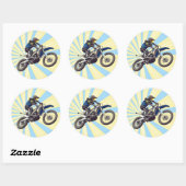 Motocross Ronde Sticker (Vel)