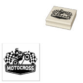 Motocross Rubber Stamp Rubberstempel (Gestempeld)
