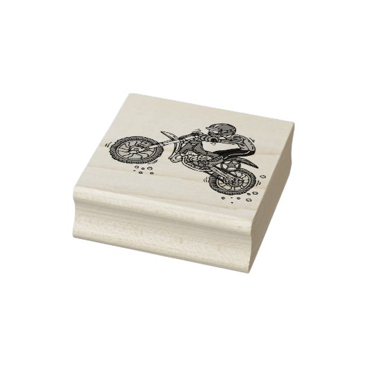 Motocross Rubberstempel (Stempel)