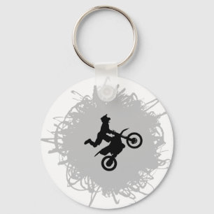 Motocross-scriptstijl Sleutelhanger