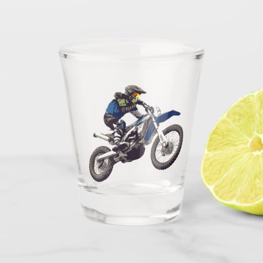 Motocross Shot Glas (Voorkant)