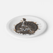 Motocross Stunt Papieren Bordje (Gekanteld)