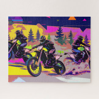 Motocross Trio Racers - Dirt Bike Riders Legpuzzel