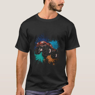 Motocross Truck Inktspat Sports Racer Motocross T-shirt