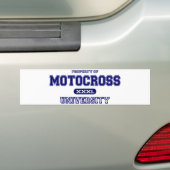 Motocross University Bumpersticker (Op auto)
