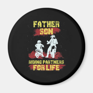 Motocross-vader Son Riding Partners Magneet