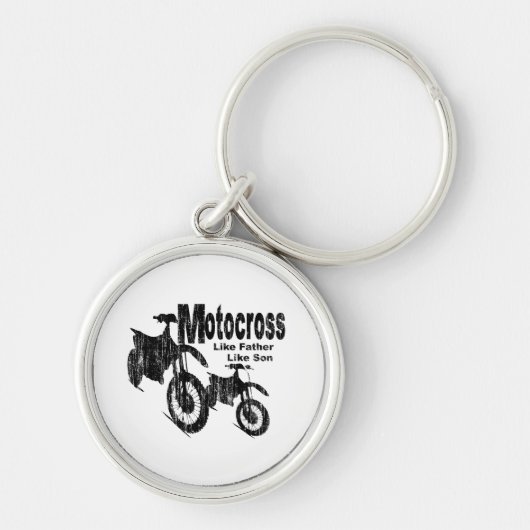 Motocross vader/zoon sleutelhanger (Voorkant)