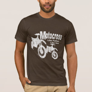 Motocross vader/zoon t-shirt