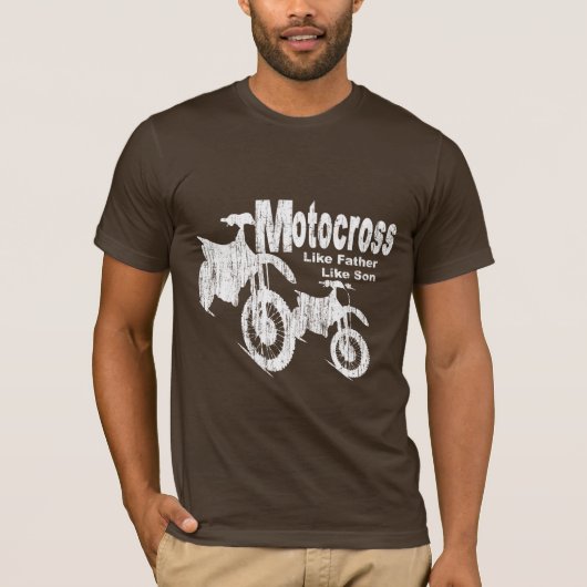 Motocross vader/zoon t-shirt (Voorkant)