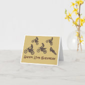 Motocross-vogelkaart - 10 kaart (Gele Bloem)