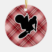 Motocross Whip Keramisch Ornament (Voorkant)