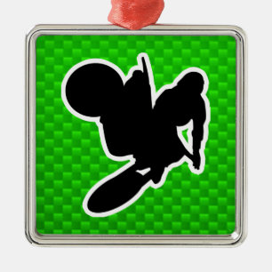 Motocross Whip Metalen Ornament
