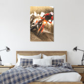 Motocrossrijder Canvas Afdruk (Insitu (Slaapkamer))