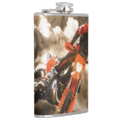 Motocrossrijder Heupfles (Rechts)