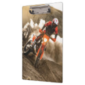 Motocrossrijder Klembord (Links)