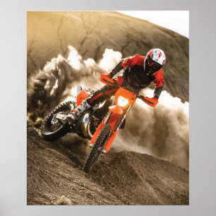 Motocrossrijder Poster