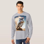 Motocrossrijder T-shirt (Voorkant volledig)