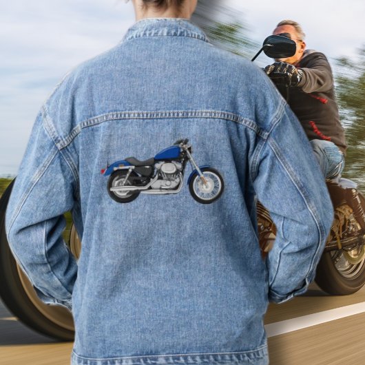 Motocyclette Blue Denim Jean Jacket