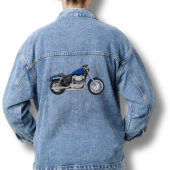 Motocyclette Blue Denim Jean Jacket