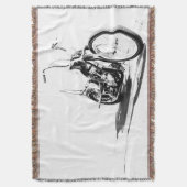 Motocyclette lancer la couverture (devant Vertical)