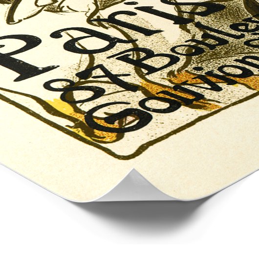 MOTOCYCLI COMIOT Paris Bicycle Theophile Steinlen Poster (Hoek)