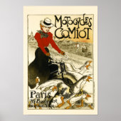 MOTOCYCLI COMIOT Paris Bicycle Theophile Steinlen Poster (Voorkant)