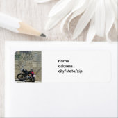 MOTOCYLE / ÉTIQUETTE GRAFFITI (En situation)