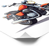 Motofiets Foto Afdruk (Hoek)