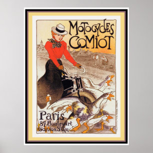 Motofietsen Comiot Poster