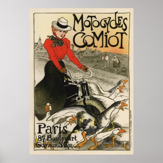 Motofietsen Comiot Poster (Voorkant)