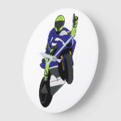 MotoGP Old Yamaha simple style Grote Klok (Hoek)