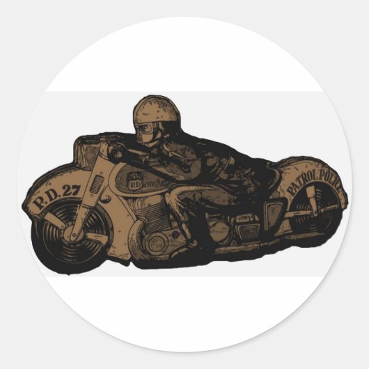 motoman ronde sticker (Voorkant)