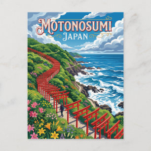 Motonosumi Shrine Japan Briefkaart