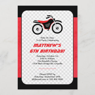 Motor Bike Birthday Kaart