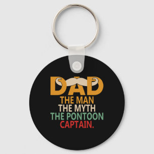 Motor Boat Captain Dad Sail Pontoon Boating Sailor Sleutelhanger