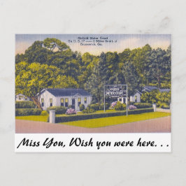 Motor Court, Brunswick, Georgia Briefkaart