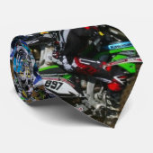 Motor Cross Racer Stropdas (Opgerold)