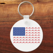 Motor-Cycle-Flag-Moto-Cross Sleutelhanger (Voorkant)