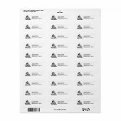 Motor die Motorfiets in werking stellen Etiket (Full Sheet)