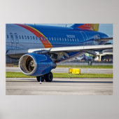 Motor en dampen van het vliegtuig poster (Voorkant)
