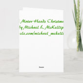 Motor Head Christmas Kaart (Achterkant)